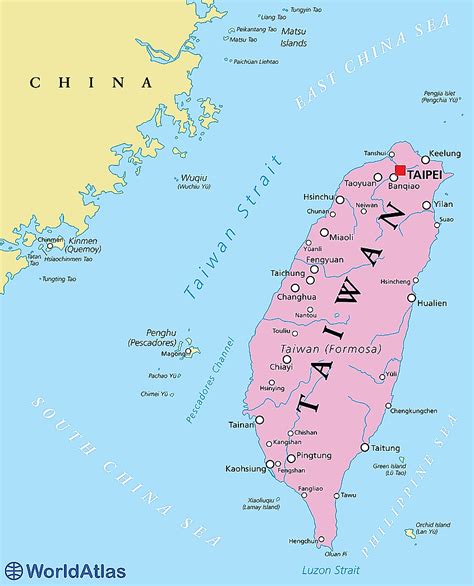 taiwan strait map